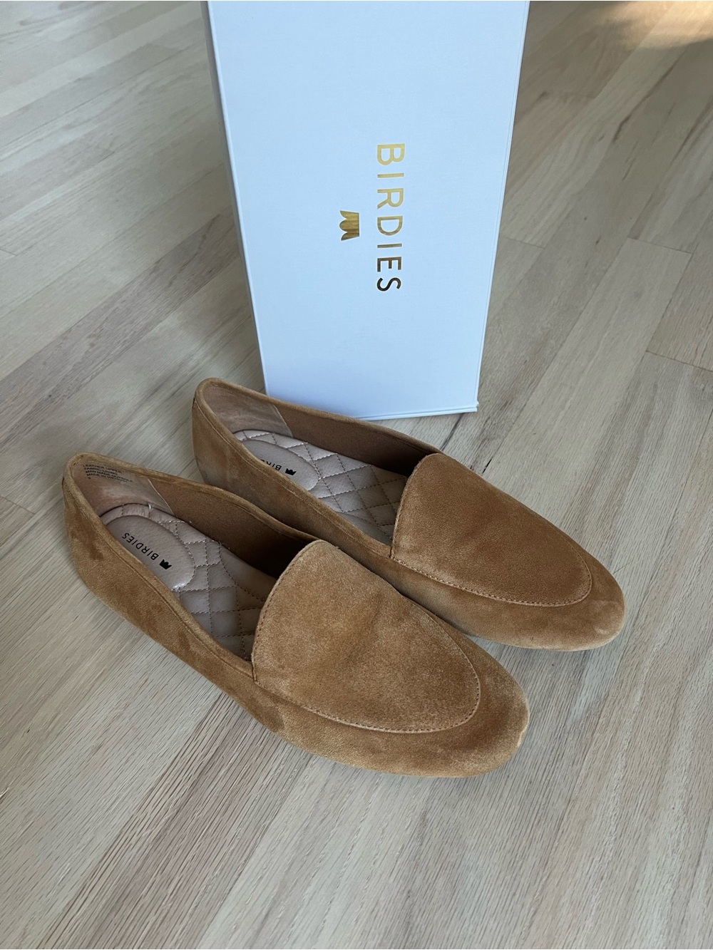 BIRDIES Suede Vesper Loafers-Flats - Picture 3 of 9